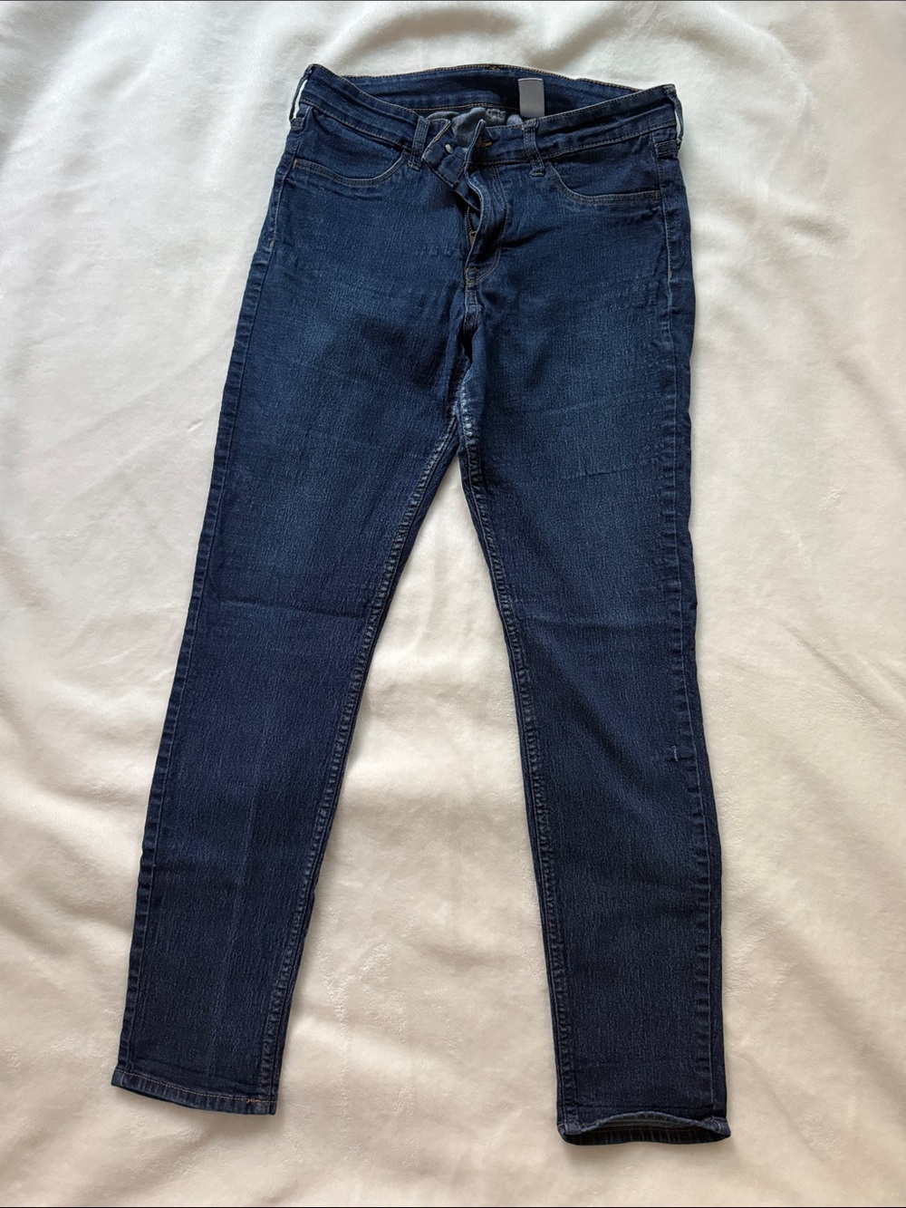 Slim Fit Dark Blue Skinny Jeans for Women